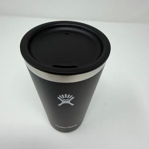 Hydro Flask 16 oz Insulated Tumbler Black Coffee Cup with Lid Stainless Steel
